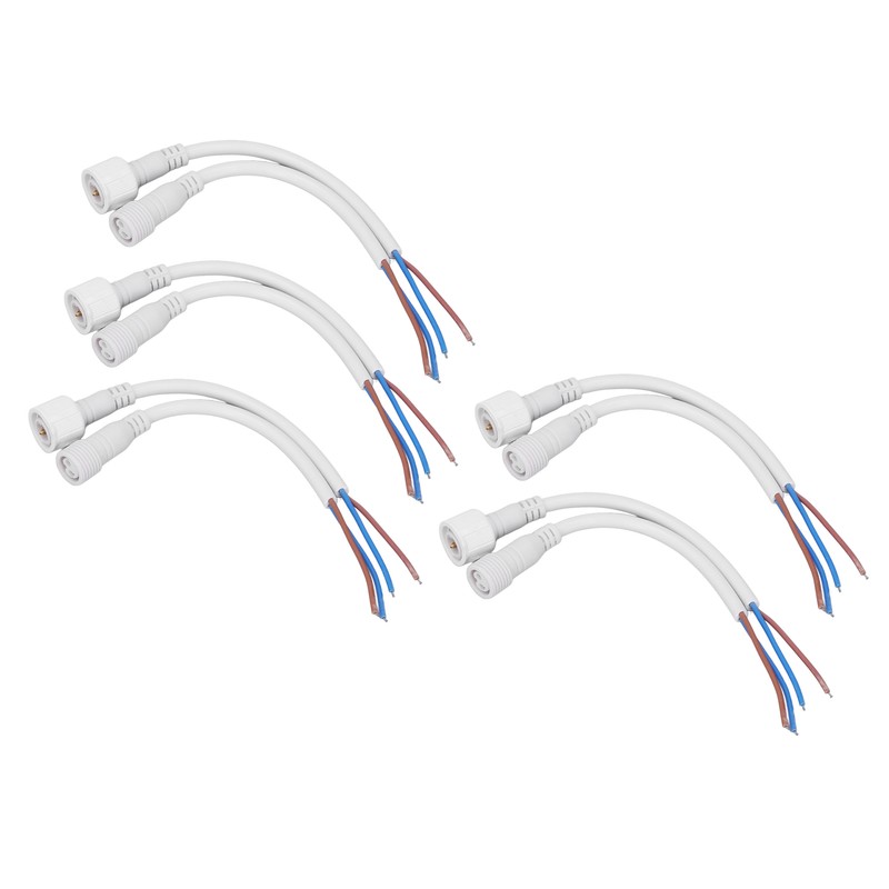 5 Sets 2 Pin Electrical Connector Waterproof Male and Female