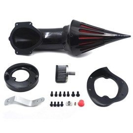 HASkulle High-Performance Spike Air Intake Filter Kit for Honda VTX1300 (VTX 1300) 1986-2012 | Direct Replacement Air Cleaner with Steel Mesh | Black Motorcycle Air Filter Upgrade