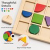 120-Piece Montessori-Inspired Matching Puzzle Set – Wooden Logic and Cognitive