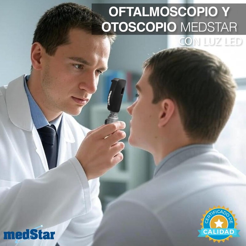 MEDSTAR | Estuche de Oftalmoscopio y Otoscopio con Iluminación de