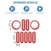 PDKLIN for Jeep JK Front Grille Inserts & Headlight Cover