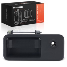 A-Premium Front Right Passenger Side Exterior Door Handle Compatible with Volvo VHD 2004-2017, VN 2004, VNL 2004-2018, Zinc Black