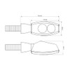 Indicator Highsider CNC Light Little Bronx 3-in-1 Rear Light Brake