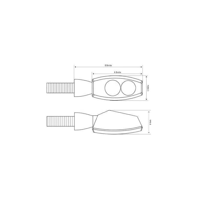 Indicator Highsider CNC Light Little Bronx 3-in-1 Rear Light Brake