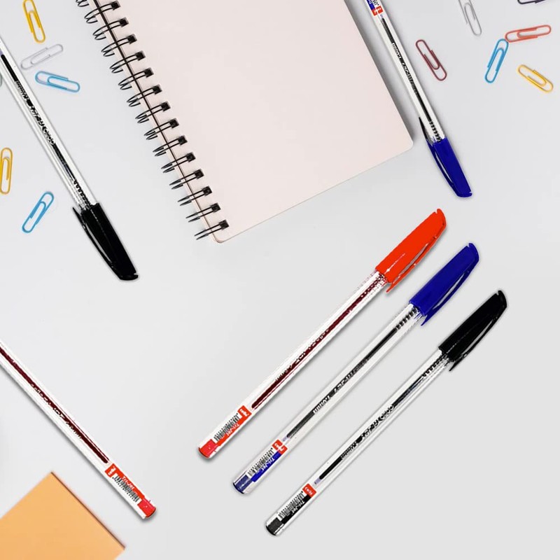 Cello Tri-Jet Ballpoint Pens Extra Grip Medium Point Biros (1.0