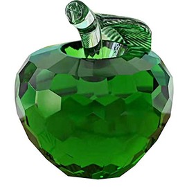 (pont du monde) Apple Crystal Crystal Feng Shui Purification Interior Miscellaneous Goods Figurine Apple (4cm / Green)
