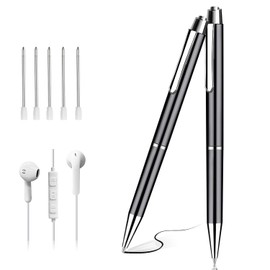 TDW 32 GB Voice Recorder, Pen-type IC Recorder, Recording Device, Pen-type Voice Recorder, 20 Hours Continuous Recording, Lightweight, Ultra Fine, Long Time Recording, 2276 Hours of Recording, One-Touch Recording, Voice Detection Automatic Recording, 360