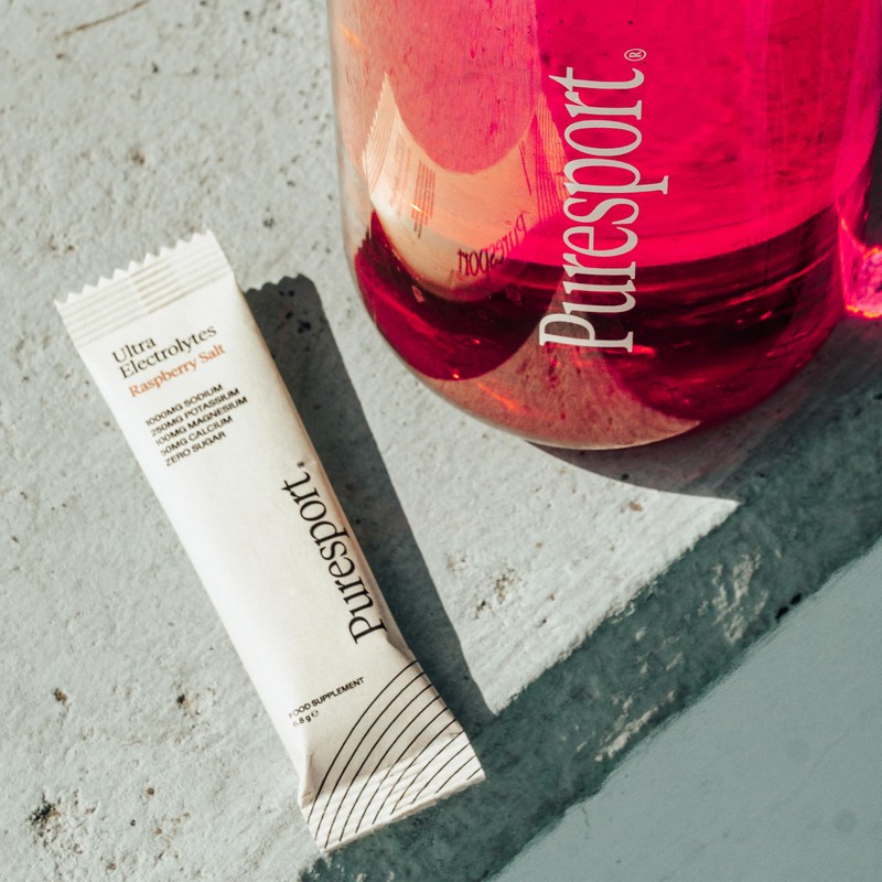 Puresport Ultra Electrolytes (Raspberry Salt/15 Sachets) | Science-Backed Electrolytes Powder