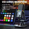 Facmogu HK2 - Micrófono para juegos, micrófono dinámico USB para