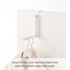 YAMAZAKI 'Smart' 7161 Collapsible Door Hook, White, for Doors Up