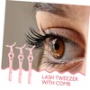 OHPHCALL 3pcs Eyelash Curler Comb for Eyelash Extensions False Eyelash