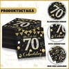 Pack of 40 2-Ply Napkins 70th Birthday Woman Man Decoration