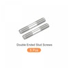 sourcing map Double Ended Stud Screws (M5 Thread 30mm Length)