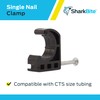 SharkBite 1/2 Inch Single Nail Half Clamp, J Hooks, Pack