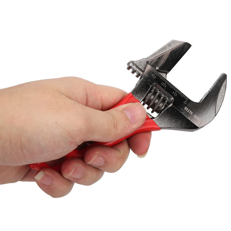 34mm Wide Jaw Adjustable Wrench Dual Purpose Portable Pipe Spanner
