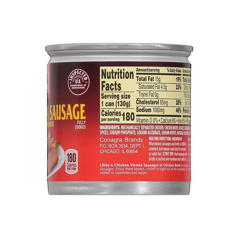 Libbys Chicken Vienna Sausage 24 Count