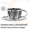 Oggi Taza y platillo de doble pared con platillo (4