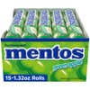 Mentos Holiday Chewy Candy Mint Roll, Green Apple, Candy for