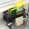 BRYN Sink Organiser, Carbon Steel Sponge Holder Kitchen with Dish