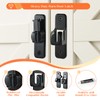 KOVOSCH Black Sliding Barn Door Lock, 90/180 Degree Flip Gate