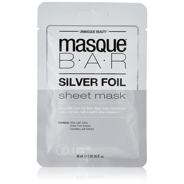 Masque Bar Silver Foil Sheet Mask - 1.01 Fluid Ounce