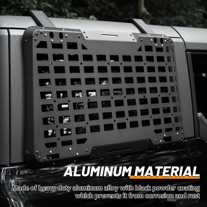 Rear Window Storage Molle Panel Flank Kit Rear Window Protective