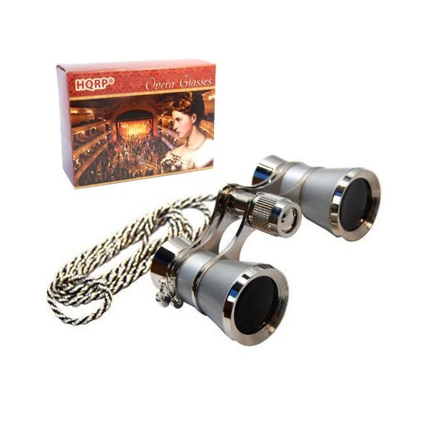 HQRP 3 x 25 Opera Glasses Binocular w/Crystal Clear Optic