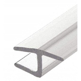CRL Polycarbonate"h" Jamb with Hard Leg for 180 Degree and 3/8" Glass - 95 in long