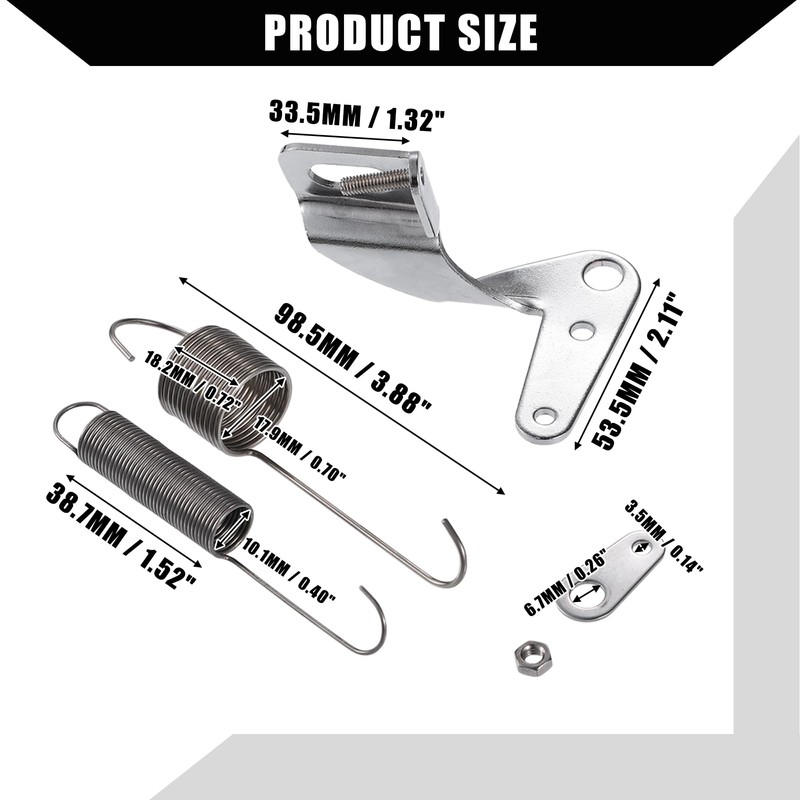 Hihaha Universal Throttle Return Spring Car Carburetor Throttle Cable Bracket