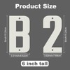 6 Inch Aluminum House Numbers - Waterproof, Rust-Resistant Modern Address