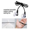 Xrten Pack of 2 Clothesline, Flexible Camping Outdoor Washing Line