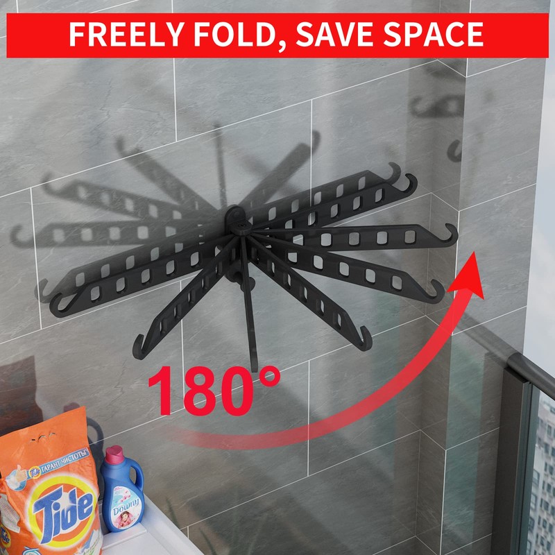 JOOM Laundry Drying Rack Wall Mounted Clothes Drying Rack Clothes