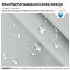 Lerores Duschvorhang 80x200cm Grau, Beschwerter Saum Antischimmel Textil, Wasserabweisend, Waschbar