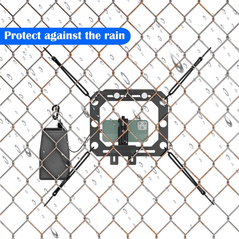 Proanko Phone Fence Mount with Shade for iPhone, GoPro and