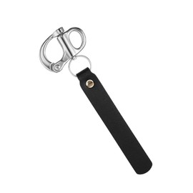 SCBA Mask Quick Release Shackle with Handle, Firefighter Snap Shackle Lanyard, Marine Grade 316 Stainless Steel Emergency Disconnect Clip, Rescue Safety Accessory