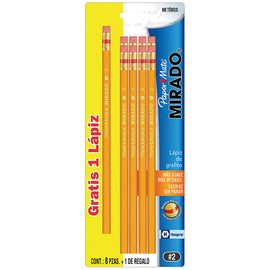 Mirado- Lapiz c/goma no 2 hex blt/ 8 mirado