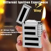 Cigar Lighters Soft Flame Lighter Retro Grinding Wheel Traditional Butane
