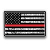Vinyl Junkie Graphics Thin Red Line American Flag Fireman Firefighters