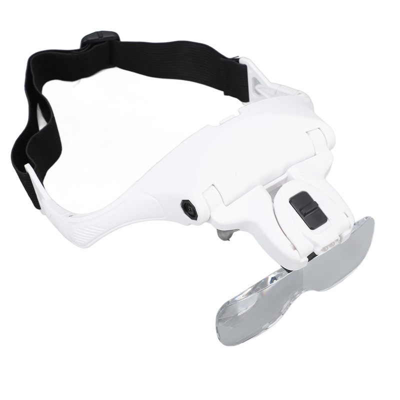 Magnifying Glasses for Eyelash Extensions with 2 LED Light Headband