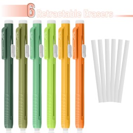 Mr. Pen- Retractable Mechanical Eraser Pen, 6 Pack, Citrus Colors, Erasers for Pencils, Eraser for Artists