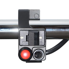 Aluminum Alloy Left Motorcycle 7/8" Handlebar Mount Horn Beam Winker Turn Signal Blinker Push Button Switch …