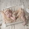 Newborn Lace Romper Baby Girl Photography Props with Headband Lace