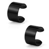 Ruifan Women Men Stainless Steel Tiny Gothic Non piercing Fake