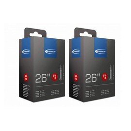 SCHWALBE SV13 01150102C Inner Tubes 26 Inches Presta Valve (Pack of 2)