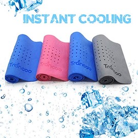 Paquete de 6 toallas de enfriamiento PVA (33 x 7.85 pulgadas, toalla de enfriamiento instantáneo de PVA, bufanda de enfriamiento instantáneo, trapos de sudor para toalla de gimnasio, toalla deportiva para correr, entrenamiento, natación, golf