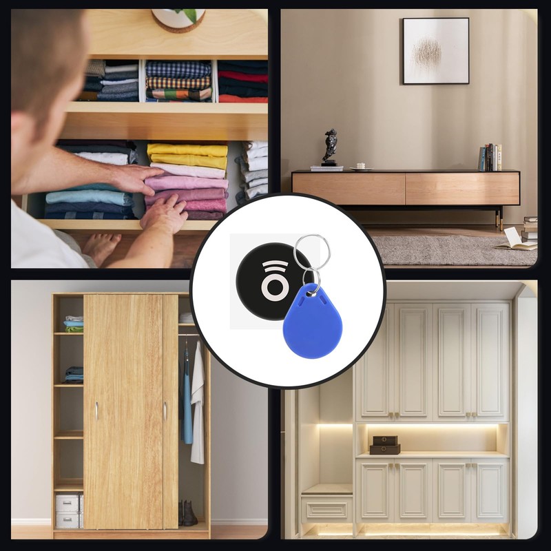 Clickinline Electronic Cabinet Lock Hidden DIY Invisible Cabinet Lock RFID