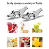 IKAAR Pack of 2 Lemon Squeezers, Stainless Steel Lime Juicer,