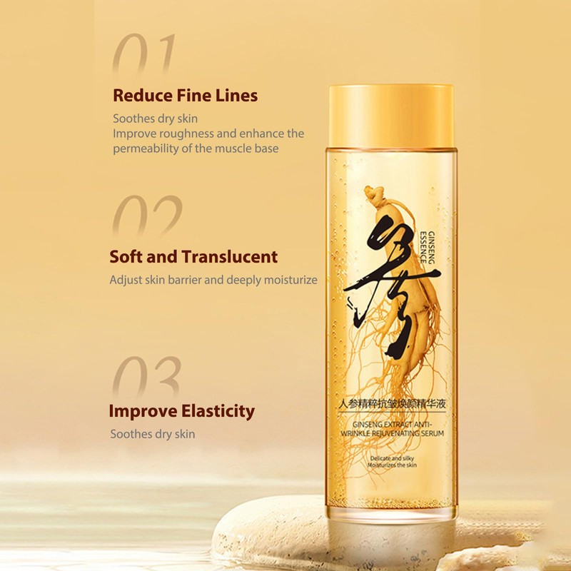 2 x Golden Ginseng Face Serums, Firming Serums, Anti-Ageing Essence,