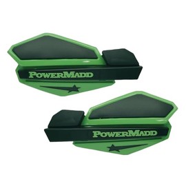 PowerMadd Star Series Handguards with ATV/MX Mount Kit Green/Black
