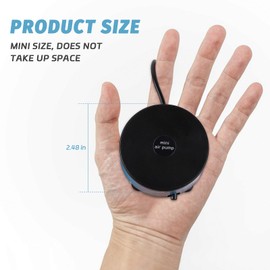 Todosy Mini Fish Tank Air Pump, Small Fish Tank Oxygen Pump Portable USB air Pump Aquarium Bubbler kit, Suitable for Small and Medium-Sized Aquariums, Ecological Bottles
